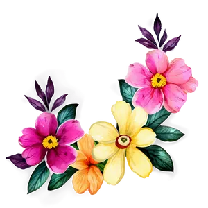 Radiant Watercolor Floral PNG 90 PNG