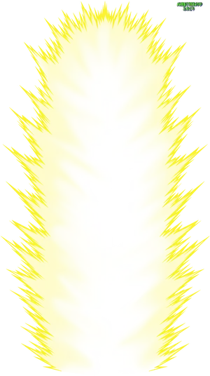 Radiant Yellow Aura PNG image