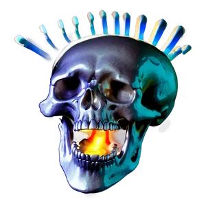 Radiating Heat Skull Png Xuk92 PNG image