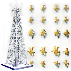 Radio Broadcasting Tower PNG 05242024 PNG
