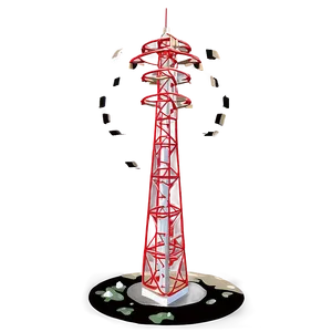 Radio Broadcasting Tower PNG Hxp