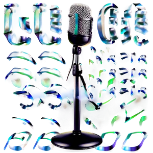 Radio Mic With Stand Png 06272024 PNG image