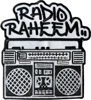 Radio Raheem Boombox Patch PNG image
