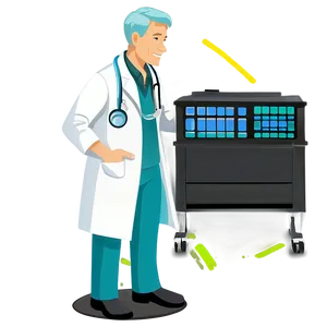 Radiologist Doctor Cartoon PNG Vbo PNG