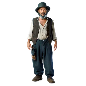 Ragged Hobo Costume Png 06242024 PNG image