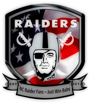 Raiders Fan Logo Design PNG image