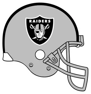 Raiders Football Helmet Graphic PNG image