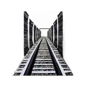 Railroad Tracks Underpass PNG 7