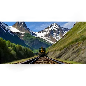 Railroad Tunnel Through Mountain Png Oxb36 PNG image