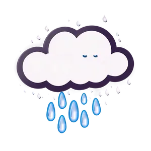 Rain Cloud Icon PNG 04302024