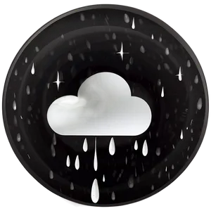 Rain Cloud Icon PNG 04302024