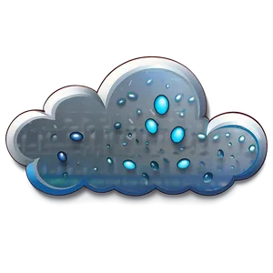 Rain Cloud Icon PNG Htd