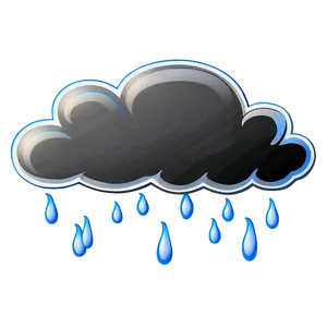 Rain Cloud Icon PNG Nov