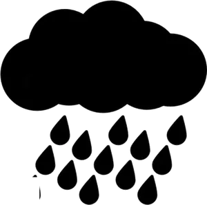Rain Cloud Icon Silhouette PNG image