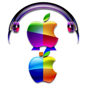 Rainbow Apple Music Logo Png 64 PNG image