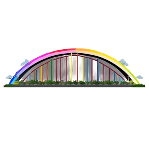 Rainbow Arch Bridge Png 05242024 PNG image