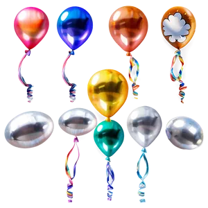 Rainbow Balloon PNG 82