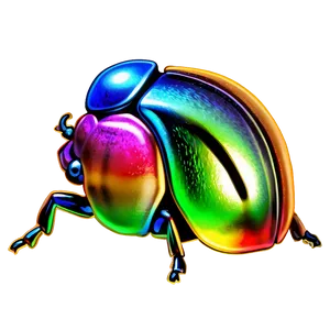 Rainbow Beetle Graphic PNG 05242024