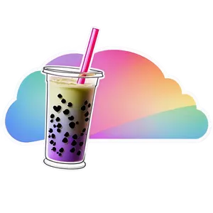 Rainbow Boba Tea Png Img94 PNG image