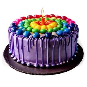 Rainbow Cake Emoji Png 7 PNG image