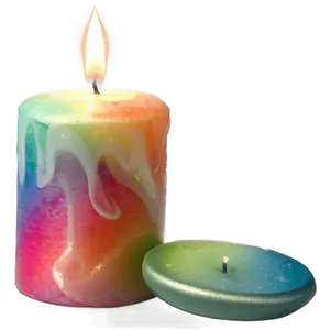 Rainbow Candle PNG Bxj
