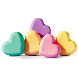 Rainbow Candy Hearts PNG Xrw55 PNG
