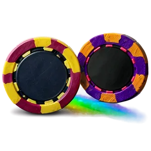 Rainbow Casino Chips PNG Goo
