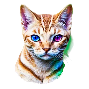 Rainbow Cat Filter PNG 26