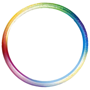 Rainbow Circle Abstract Painting Png Cld86 PNG image