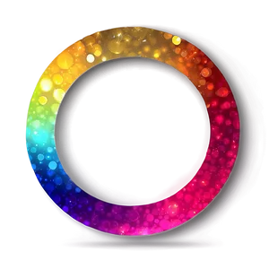 Rainbow Circle Bokeh Background PNG 06262024