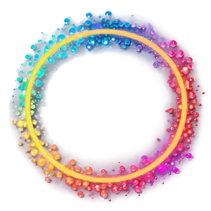 Rainbow Circle Bokeh Background PNG Tmm PNG