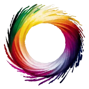 Rainbow Circle Brush Stroke Png 79 PNG image