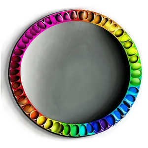 Rainbow Circle Mandala Design Png Vkt PNG image