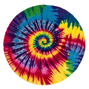 Rainbow Circle Tie-dye Swirl PNG 06262024 PNG