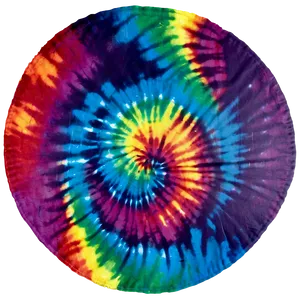 Rainbow Circle Tie-dye Swirl PNG 06262024 PNG