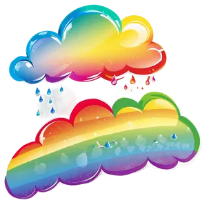 Rainbow Cloud Clipart PNG 2 PNG