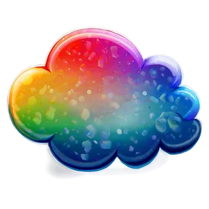 Rainbow Cloud Cute PNG Ham