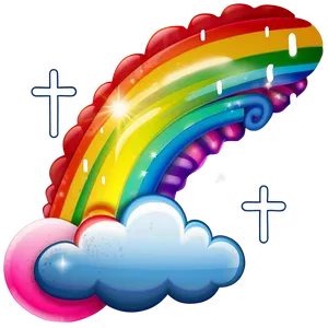 Rainbow Cloud Emoji PNG Bdc21 PNG