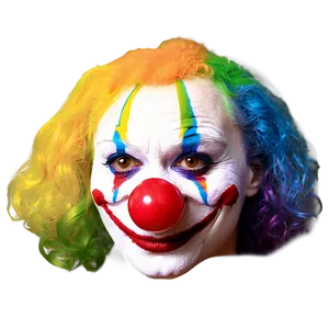 Rainbow Clown Nose PNG 26