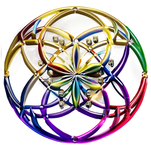 Rainbow Color Flower Of Life PNG 17 PNG