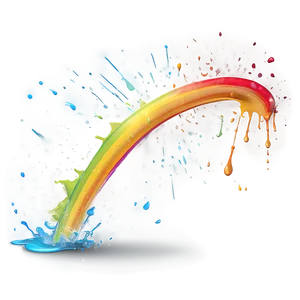 Rainbow Color Splash PNG Phh10