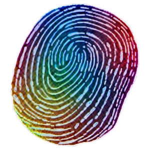 Rainbow Colored Fingerprint Png 05242024 PNG image