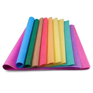 Rainbow Colored Papers Png Dij PNG image