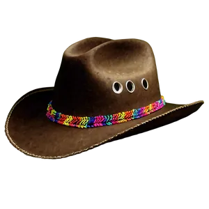 Rainbow Cowgirl Hat PNG 49