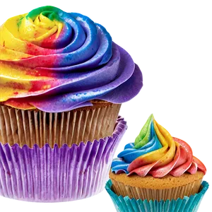 Rainbow Cupcakes PNG 50