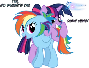 Rainbow Dashand Twilight Sparkle Friendship PNG image