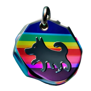 Rainbow Dog Tag PNG 55 PNG