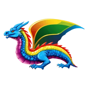 Rainbow Dragon Clipart PNG Odp7 PNG