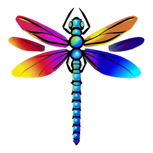Rainbow Dragonfly PNG Akc77 PNG