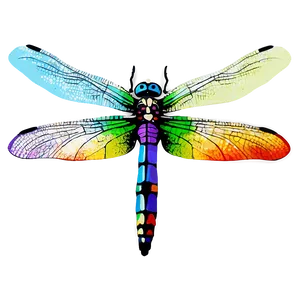 Rainbow Dragonfly PNG Khv PNG